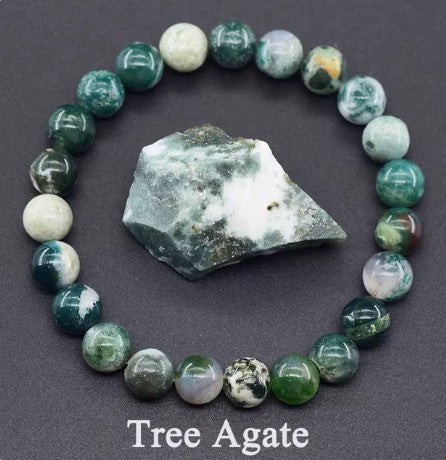 Eastern Mystiques Hot Sale 8mm Red Green Treasure Amethyst Sunstone Lapis Lazuli Tiger Eye Handmade Agate Crystal Green Aventurine Bracelet