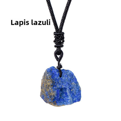 Eastern Mystiques Natural Crystal Rough Pendant Pink Crystal Amethyst Citrine Rough Necklace Jewelry Pendant Wholesale