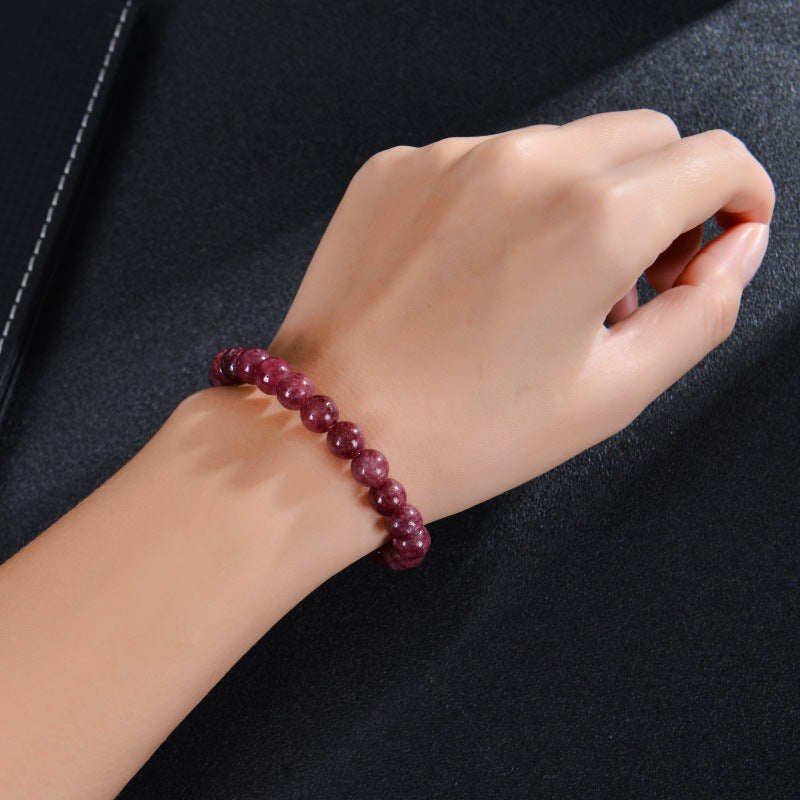 Eastern Mystiques Blue Apatite Amethyst Bracelet Handmade Natural Stone Agate Crystal Beads