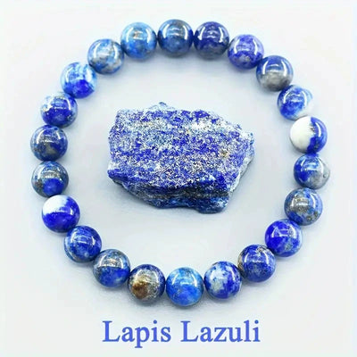 Eastern Mystiques Hot Sale 8mm Red Green Treasure Amethyst Sunstone Lapis Lazuli Tiger Eye Handmade Agate Crystal Green Aventurine Bracelet