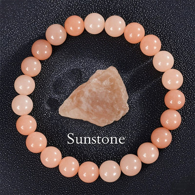 Eastern Mystiques Hot Sale 8mm Red Green Treasure Amethyst Sunstone Lapis Lazuli Tiger Eye Handmade Agate Crystal Green Aventurine Bracelet
