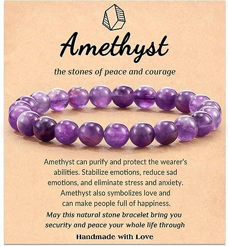 Eastern Mystiques Hot Selling Natural Stone with Card Paper Beaded Elastic Cord Bracelet Crystal Agate Tiger Eye Stone Wholesale Bracelet Jewelry