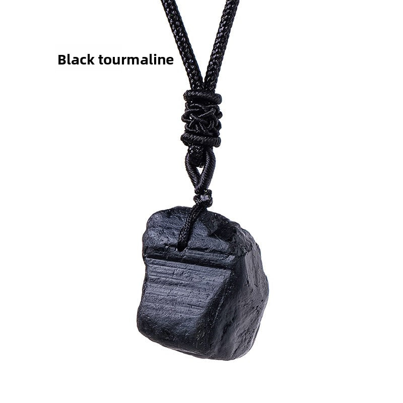 Eastern Mystiques Natural Crystal Rough Pendant Pink Crystal Amethyst Citrine Rough Necklace Jewelry Pendant Wholesale