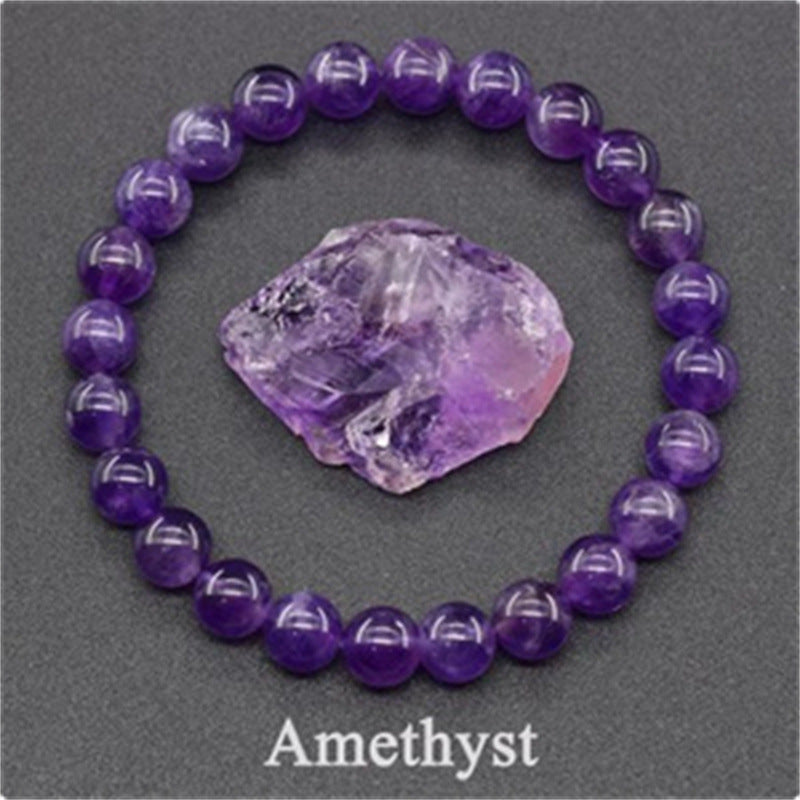 Eastern Mystiques Amethyst Tiger Eye Elastic Bracelet Rose Quartz Agate Mixed Color Beads Bracelet WISH Hot Sale
