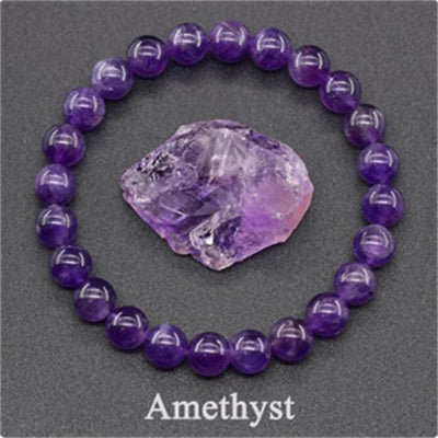 Eastern Mystiques Amethyst Tiger Eye Elastic Bracelet Rose Quartz Agate Mixed Color Beads Bracelet WISH Hot Sale