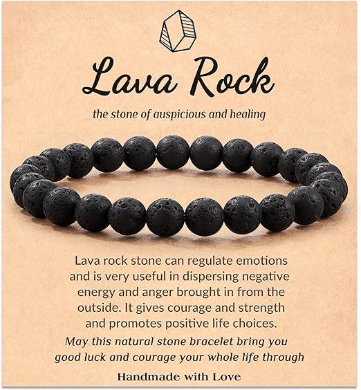 Eastern Mystiques Hot Selling Natural Stone with Card Paper Beaded Elastic Cord Bracelet Crystal Agate Tiger Eye Stone Wholesale Bracelet Jewelry