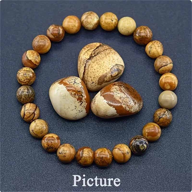Eastern Mystiques Hot Sale 8mm Red Green Treasure Amethyst Sunstone Lapis Lazuli Tiger Eye Handmade Agate Crystal Green Aventurine Bracelet