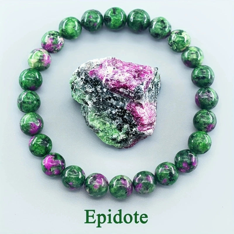 Eastern Mystiques Hot Sale 8mm Red Green Treasure Amethyst Sunstone Lapis Lazuli Tiger Eye Handmade Agate Crystal Green Aventurine Bracelet