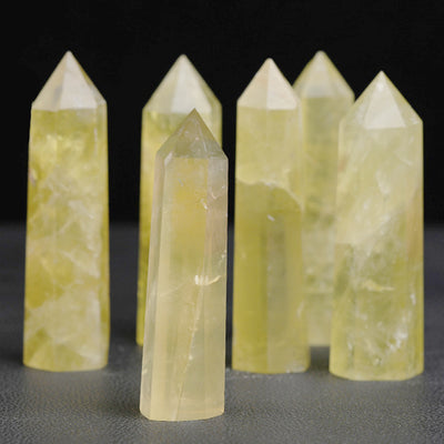 Eastern Mystiques Natural Crystal Column Amethyst Tiger Eye Stone Lapis Lazuli Hand-polished Mineral Home Decoration Series