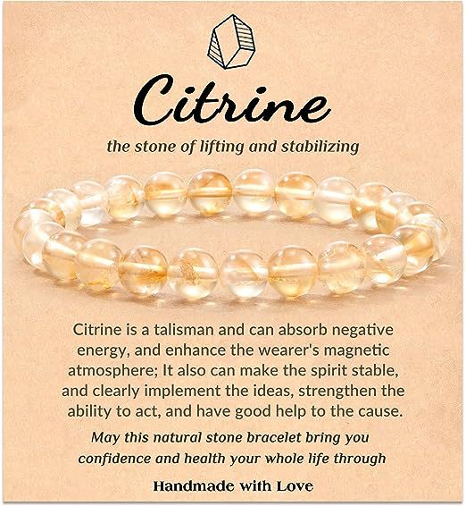 Eastern Mystiques Hot Selling Natural Stone with Card Paper Beaded Elastic Cord Bracelet Crystal Agate Tiger Eye Stone Wholesale Bracelet Jewelry