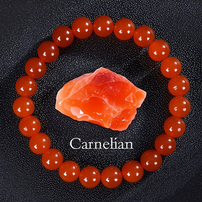 Eastern Mystiques Hot Sale 8mm Red Green Treasure Amethyst Sunstone Lapis Lazuli Tiger Eye Handmade Agate Crystal Green Aventurine Bracelet