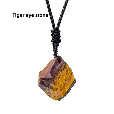 Eastern Mystiques Natural Crystal Rough Pendant Pink Crystal Amethyst Citrine Rough Necklace Jewelry Pendant Wholesale