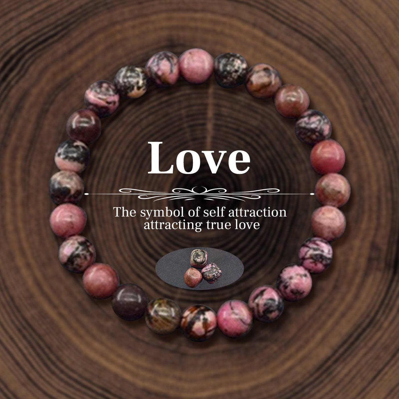 Eastern Mystiques Natural Stone Geometric Beaded Bracelet 8mm Tiger Eye Stone Lapis Lazuli Natural Stone Elastic Bracelet