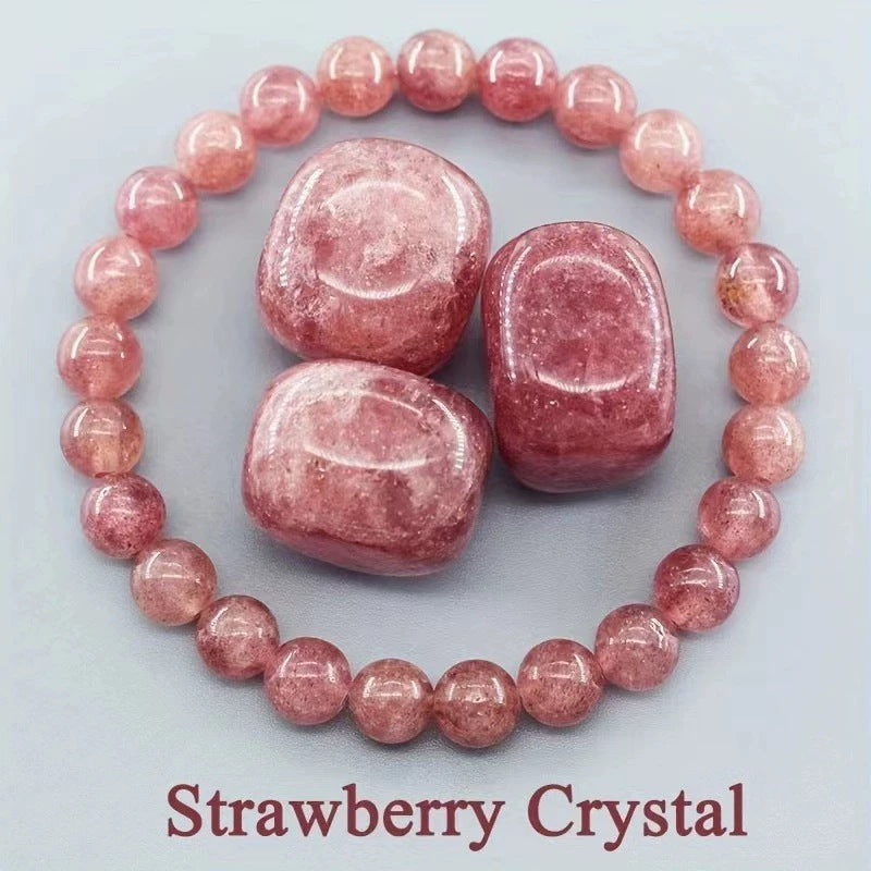 Eastern Mystiques Hot Sale 8mm Red Green Treasure Amethyst Sunstone Lapis Lazuli Tiger Eye Handmade Agate Crystal Green Aventurine Bracelet