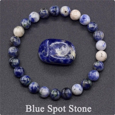 Eastern Mystiques Hot Sale 8mm Red Green Treasure Amethyst Sunstone Lapis Lazuli Tiger Eye Handmade Agate Crystal Green Aventurine Bracelet