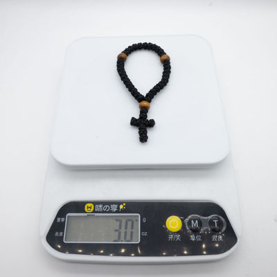Eastern Mystiques Hot-Selling Orthodox Cross Bracelet Religious Wooden Prayer Beads Adjustable Prayer Rope Rosary