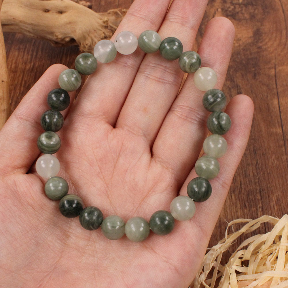 Eastern Mystiquestemu Natural Stone Crystal Bracelet Niche High-end Suitable for Men and Women Flower Stone
