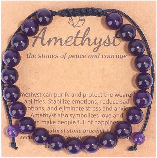 Eastern Mystiques Hot Selling Natural Stone with Card Paper Beaded Elastic Cord Bracelet Crystal Agate Tiger Eye Stone Wholesale Bracelet Jewelry