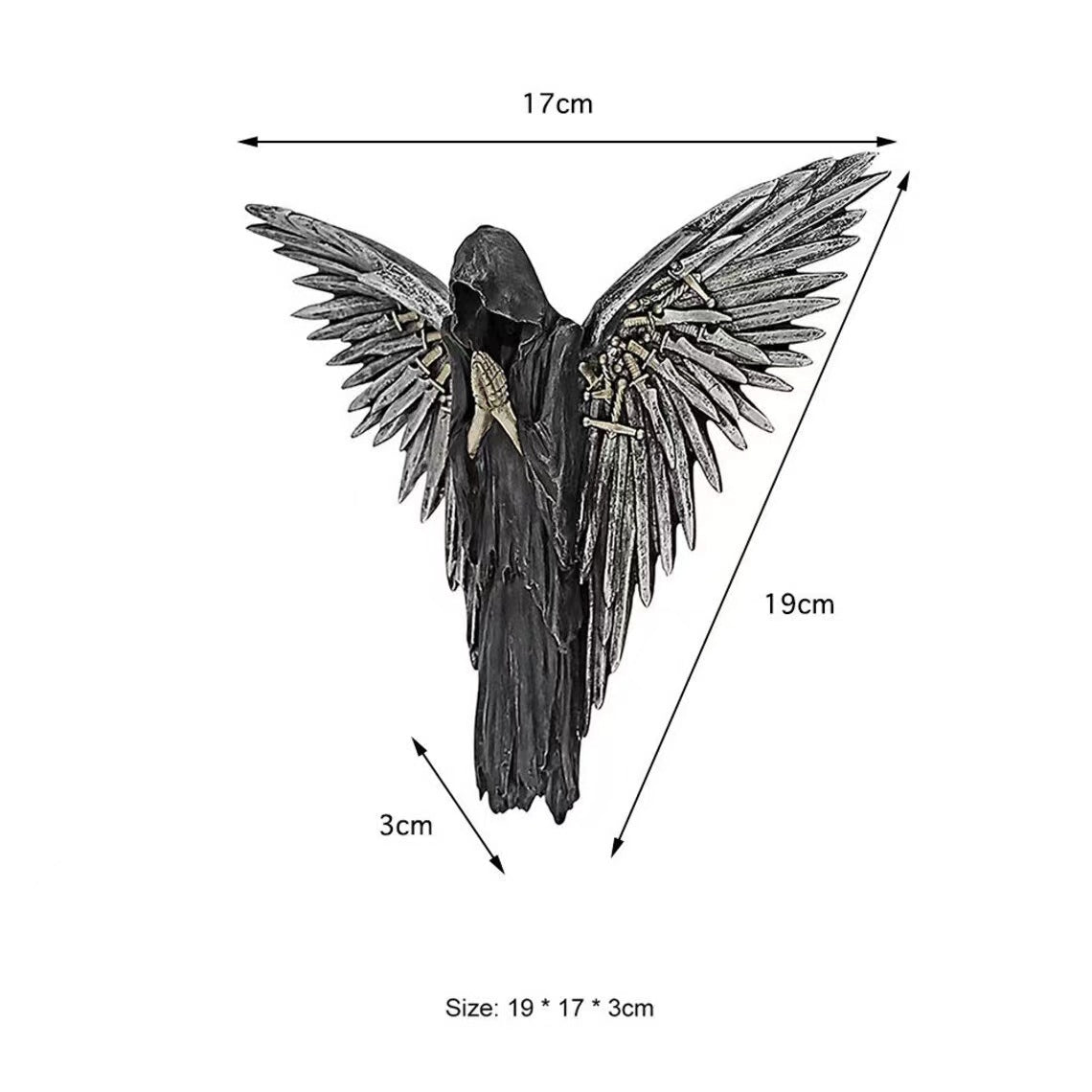Eastern Mystiques New Soul Warrior Sculpture Resin Craft Hanging Decoration Home Wall Halloween Decoration