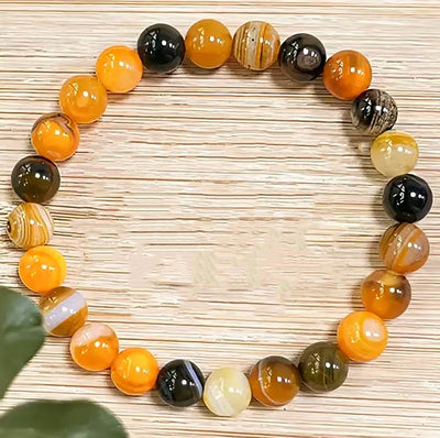 Eastern Mystiques Hot Sale 8mm Red Green Treasure Amethyst Sunstone Lapis Lazuli Tiger Eye Handmade Agate Crystal Green Aventurine Bracelet